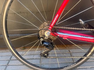 Bicicleta Massi de Carbono Roja