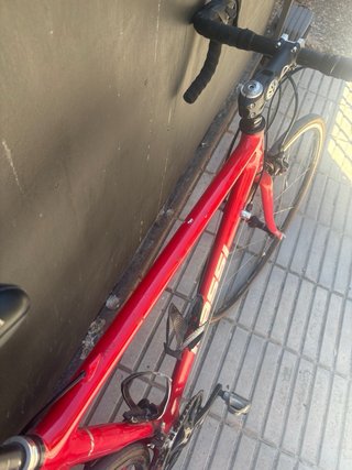 Bicicleta Massi de Carbono Roja