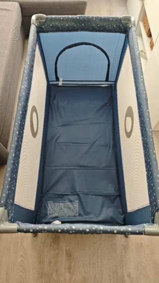Cuna de viaje Lionelo Stefi (120x60 cm) - Azul