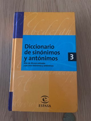 Diccionario sinonimos y antónimos