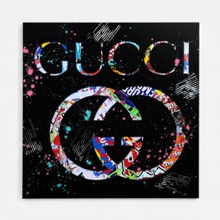 Quadro Pop Art Aiiroh Deep Black Gucci 75x75