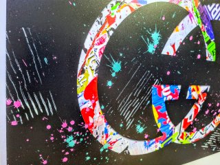 Quadro Pop Art Aiiroh Deep Black Gucci 75x75