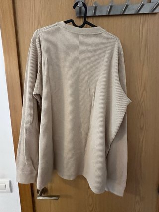 Camiseta Uniqlo Manga Larga Beige