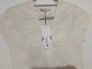 Túnica Zara Beige Talla Única