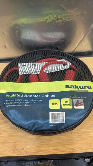 Sakura SS3625 - Cables de Arranque para Batería de Coche