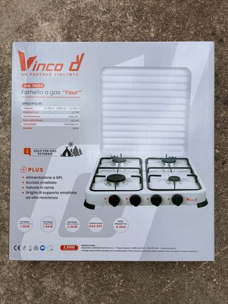 Fornello a gas Vinco Four 76004