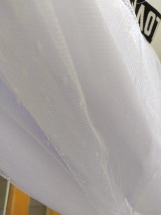 Falda pantalón blanca tul