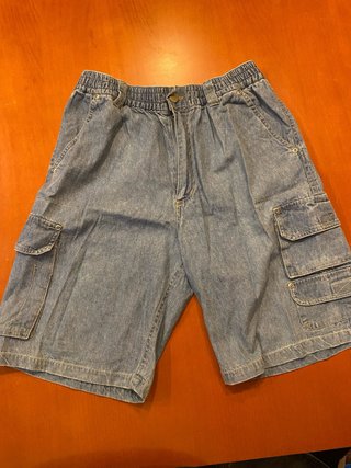 Pantalones vaqueros cargo azules