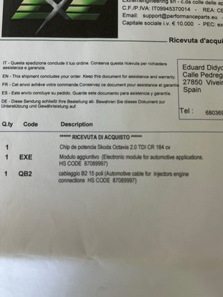 Chip de potencia Skoda Octavia 2.0 TDI CR 184CV RS