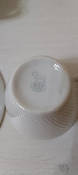 Juego Café Porcelana MAH Vigo Vintage Flores