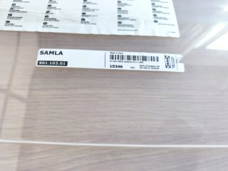 Caja de plástico IKEA SAMLA 55L. 3 unidades