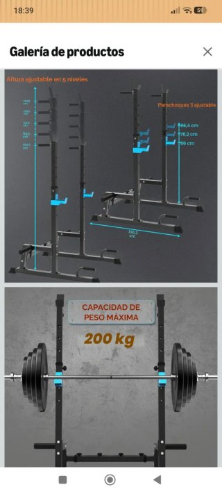 Rack multi ejercicios JX FITNESS