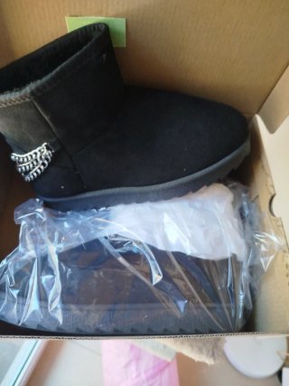 Botas Norway Negras con Cadena Plateada