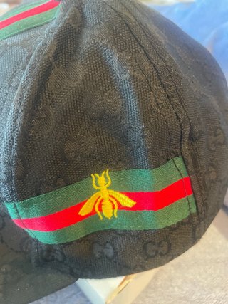 Berretto Gucci Nero con Ape e Strisce