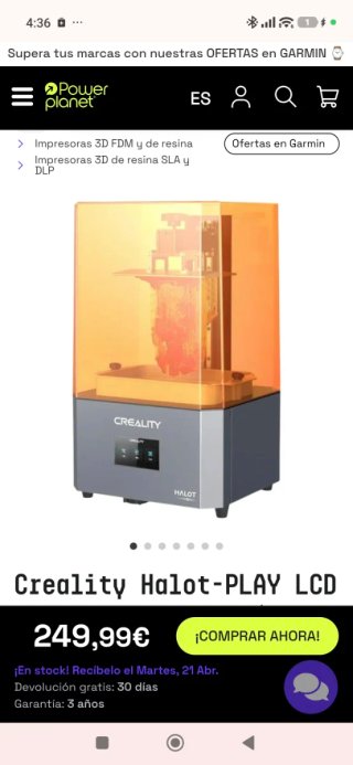 Impresora 3D Creality Halot One Play LCD