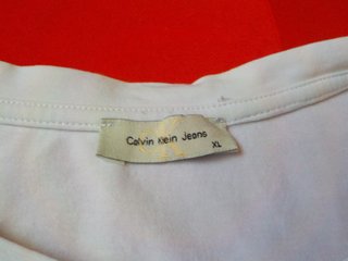 Camiseta Blanca Calvin Klein Jeans Talla XL