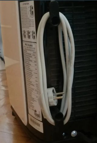 Aire Acondicionado Portátil Blanco y Negro
