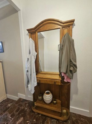 Recibidor Perchero Paraguero Mexicano Madera