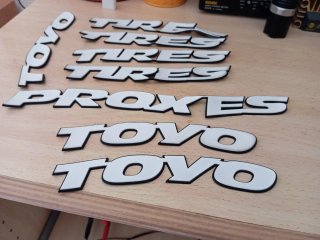Lote Adornos Tuning Coche TOYO PROXES