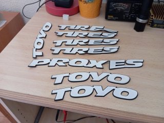 Lote Adornos Tuning Coche TOYO PROXES