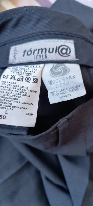 Traje Gris Americana y Pantalón Talla L