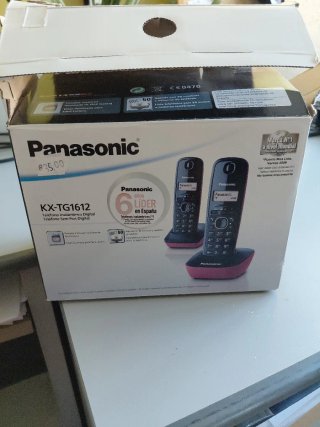 Dúo teléfonos Panasonic negros