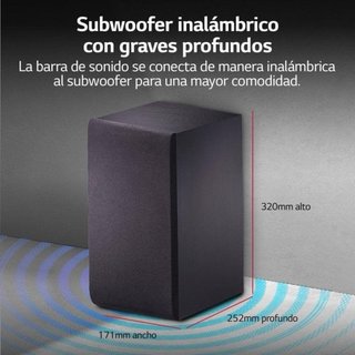 LG SoundBar SQC2 Bluetooth 2.1 Negra