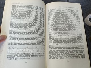 LOS ORÍGENES DEL TOTALITARISMO I Y II