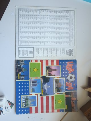 Álbum Panini Mundial USA 94 incompleto + 150 cromo