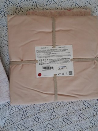 Juego de sábanas de algodón con mariposas.