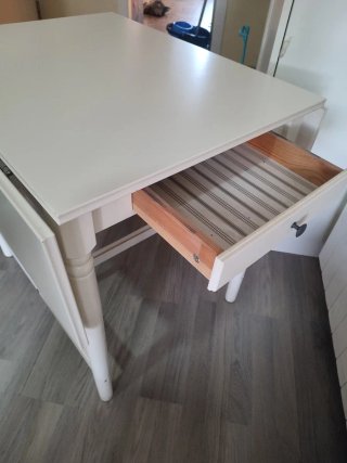 Mesa plegable Ikea blanca