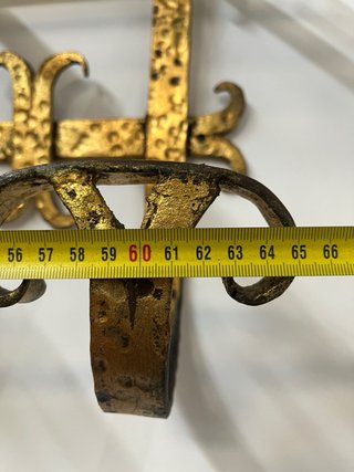 Perchero artesanal de hierro forjado