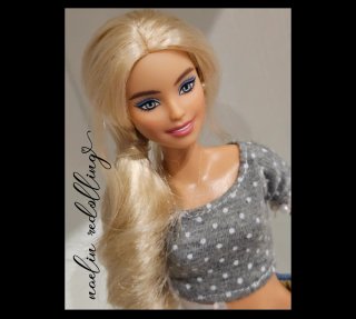 Barbie combinata rigenerata made to move mtm