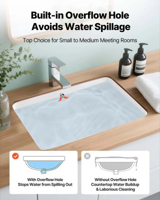 Lavandino Sottopiano Lavabo per Bagno 530 x 375 mm