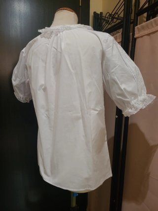 Blusa Huertana Talla 16 popelin Blanco