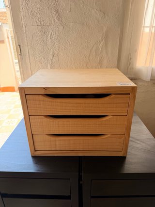 2 Cajoneras de madera organizadoras