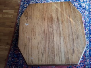 Mesa de centro de madera con cajones