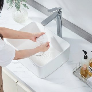 Lavandino da Appoggio Rettangolare 40x30 cm Bagno