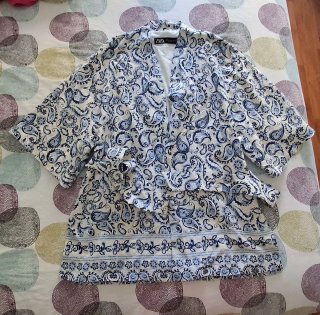 Chaqueta Zara Kimono Estampada Talla Única