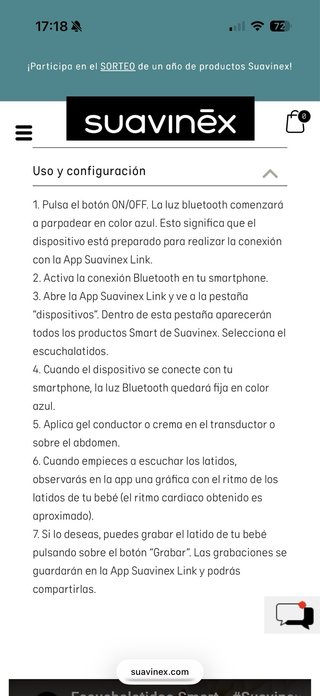 Suavinex Escuchalatidos Smart + Gel