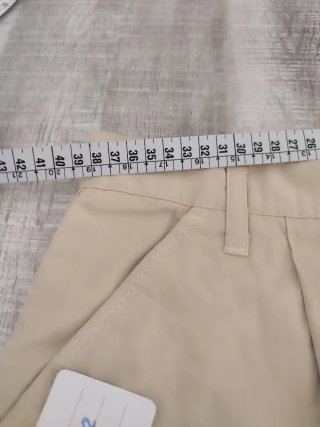 Pack Blusa Blanca y Short Beige Talla S