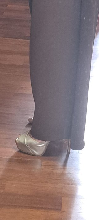Sandali eleganti oro décolleté open-toe