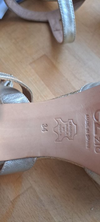 Sandali eleganti oro décolleté open-toe