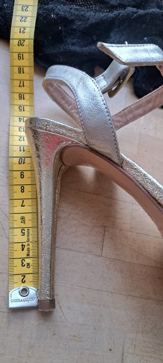Sandali eleganti oro décolleté open-toe