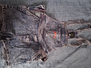 Grmy Salopette Corta Vaquera Estampada