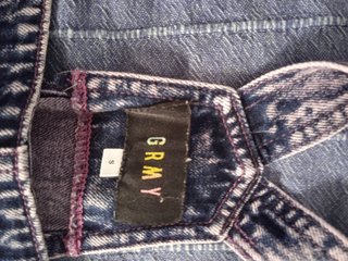 Grmy Salopette Corta Vaquera Estampada