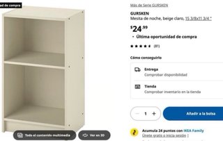 Mesitas de noche IKEA beige (precio x las 2)