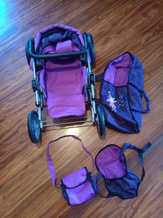 Carrito Muñecas Bayer Morado