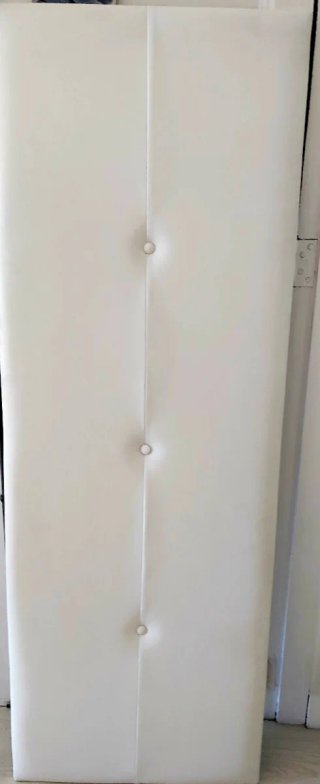 Cabecero polipiel blanco