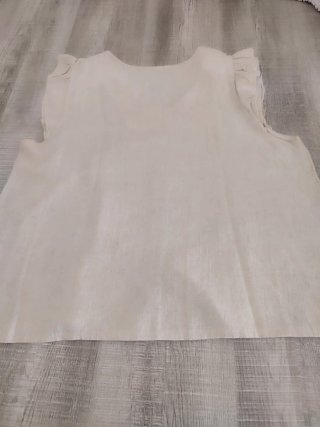 Conjunto Blusa Lino/Viscosa y Pantalón Estampado